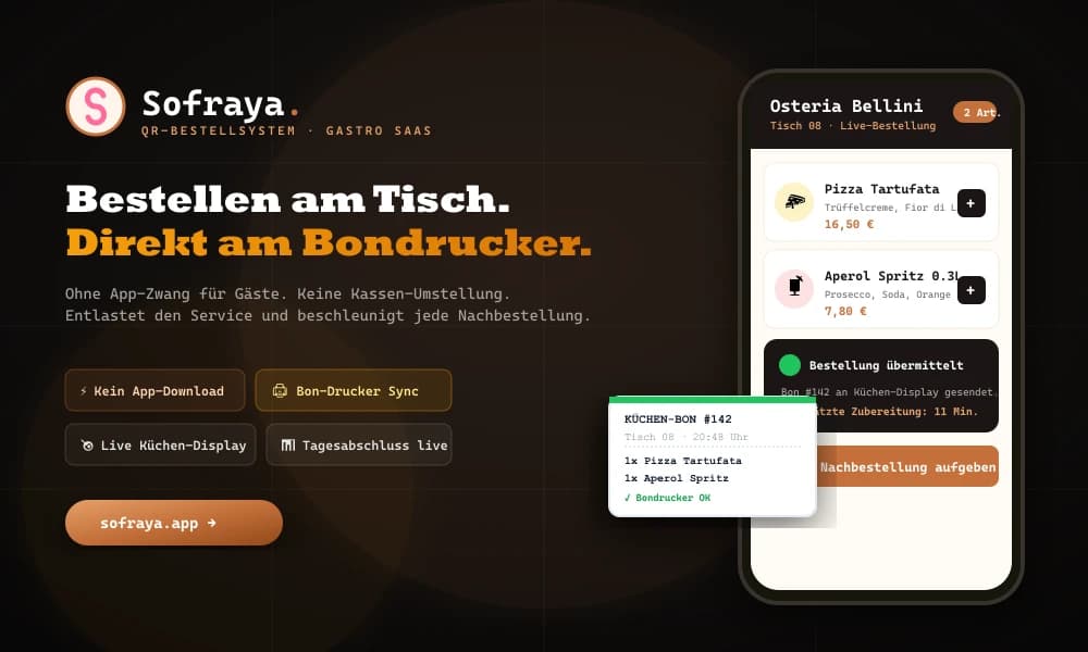 Sofraya — Das smarte QR-Bestellsystem
